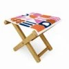 June Journal Sweet Whimsy Shapes Pattern Folding Stool - Deny Designs -Gardening Official Shop unnamed file 1732
