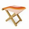Doodle by Meg Retro Rainbow Stripes Folding Stool - Deny Designs -Gardening Official Shop unnamed file 1740