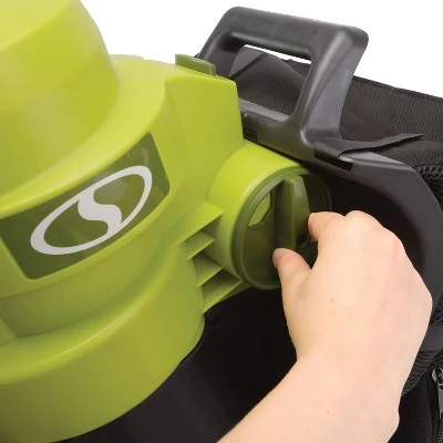 Sun Joe 14-Amp Walk Behind Garden Vacuum Blower and Mulcher - Green 5 Sun Joe 14-Amp Walk Behind Garden Vacuum Blower and Mulcher - Green - Image 5