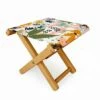 Marta Barragan Camarasa Abstract Strokes Still Life Folding Stool - Deny Designs -Gardening Official Shop unnamed file 1763