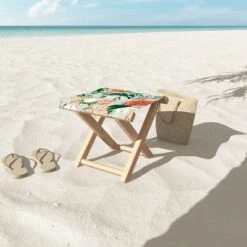 Marta Barragan Camarasa Bohem Tropical Bloom Folding Stool - Deny Designs -Gardening Official Shop unnamed file 1782