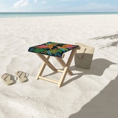 Avenie Jungle Cats Folding Stool - Deny Designs 2 Avenie Jungle Cats Folding Stool - Deny Designs - Image 2