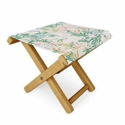 Evamatise Tropical Jungle Landscape Abstraction Folding Stool - Deny Designs 1 Evamatise Tropical Jungle Landscape Abstraction Folding Stool - Deny Designs