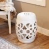 Sunnydaze Decor Sunnydaze Knotted Quatrefoil Decorative Ceramic Garden Stool - 18" - White 15 Sunnydaze Decor Sunnydaze Knotted Quatrefoil Decorative Ceramic Garden Stool - 18" - White -Gardening Official Shop unnamed file 1806