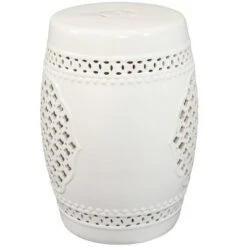Sunnydaze Decor Sunnydaze Marrakesh Lattice Ceramic Decorative Garden Stool - 17.75" - White 13 Sunnydaze Decor Sunnydaze Marrakesh Lattice Ceramic Decorative Garden Stool - 17.75" - White -Gardening Official Shop unnamed file 1819