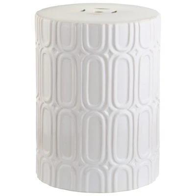 Melody Patio Stool - Safavieh® White 2 Melody Patio Stool - Safavieh® White - Image 2