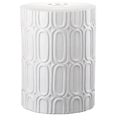 Melody Patio Stool - Safavieh® White 3 Melody Patio Stool - Safavieh® White - Image 3