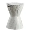 happimess African Drum 17.3" White Marble Finish Ceramic Garden Stool 4 happimess African Drum 17.3" White Marble Finish Ceramic Garden Stool -Gardening Official Shop unnamed file 1833