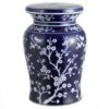 happimess Cherry Blossom 17.7" Ceramic Garden Stool, Navy/White 5 happimess Cherry Blossom 17.7" Ceramic Garden Stool, Navy/White -Gardening Official Shop unnamed file 1837