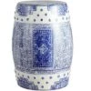 happimess Acanthus 17.8" Chinoiserie Ceramic Drum Garden Stool, Blue/White 4 happimess Acanthus 17.8" Chinoiserie Ceramic Drum Garden Stool, Blue/White -Gardening Official Shop unnamed file 1841