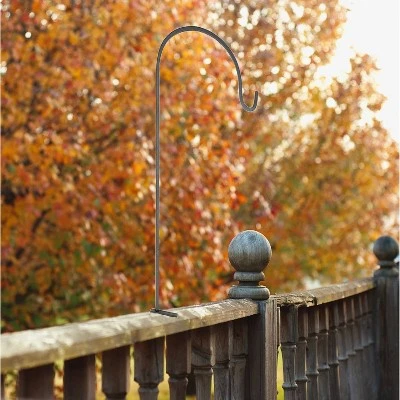 41.5" Adjustable Deck Rail Shepherd's Hook - ACHLA Designs 1 41.5" Adjustable Deck Rail Shepherd's Hook - ACHLA Designs
