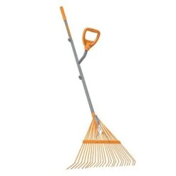 Ergie Systems ERG-LFRK24 Steel Shaft Strain Reducing Steel Leaf Rake | 54-Inch Shaft | 24 Tines -Gardening Official Shop unnamed file 277