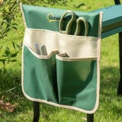 Outsunny Garden Kneeler Seat Stool Bench Kneeling Pad and 1 Large Side Tool Pouch & Easy Folding Design for Transport & Storage -Gardening Official Shop unnamed file 315