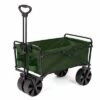 Seina Collapsible Steel Frame Folding Utility Beach Wagon Cart, Green (2 Pack) -Gardening Official Shop unnamed file 316