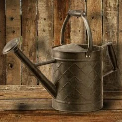 Garden Accents Antique Watering Can Black 12" - National Tree Company