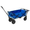 Mac Sports Heavy Duty Steel Frame Collapsible Folding 150 Pound Capacity Outdoor Garden Utility Wagon Yard Cart with Table and Cup Holders, Blue -Gardening Official Shop unnamed file 33