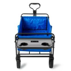 Mac Sports Heavy Duty Steel Frame Collapsible Folding 150 Pound Capacity Outdoor Garden Utility Wagon Yard Cart with Table and Cup Holders, Blue 8 Mac Sports Heavy Duty Steel Frame Collapsible Folding 150 Pound Capacity Outdoor Garden Utility Wagon Yard Cart with Table and Cup Holders, Blue -Gardening Official Shop unnamed file 36