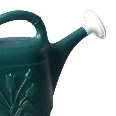 Union Products 63065 Indoor Outdoor 2 Gallon Plastic Plant Watering Can w/ Tulip Design and 2 Handles for Garden, Potted Plants, and Patio Pots, Green 3 Union Products 63065 Indoor Outdoor 2 Gallon Plastic Plant Watering Can w/ Tulip Design and 2 Handles for Garden, Potted Plants, and Patio Pots, Green - Image 3