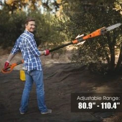 Costway 8 Amp 8'' Corded Electric Pole Saw, Adjustable Head & Telescoping Shaft -Gardening Official Shop unnamed file 436
