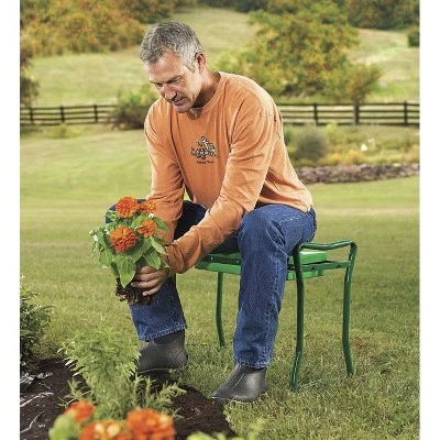Plow & Hearth Folding Garden Kneeler/Seat With Foam Pad 2 Plow & Hearth Folding Garden Kneeler/Seat With Foam Pad - Image 2