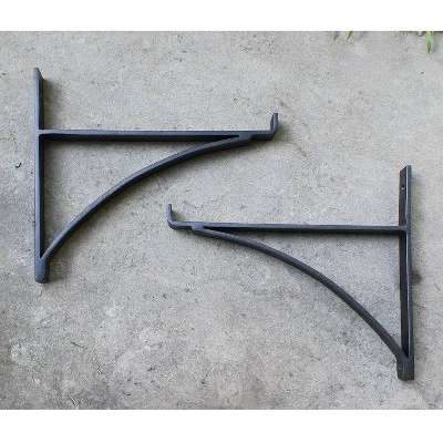 2pk 12.5" Rookwood Mantle Planter Box Bracket Black - ACHLA Designs 2 2pk 12.5" Rookwood Mantle Planter Box Bracket Black - ACHLA Designs - Image 2