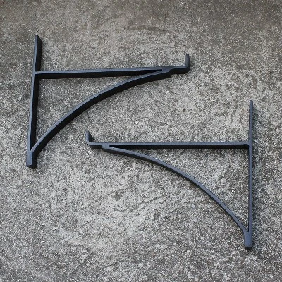 2pk 12.5" Rookwood Mantle Planter Box Bracket Black - ACHLA Designs 3 2pk 12.5" Rookwood Mantle Planter Box Bracket Black - ACHLA Designs - Image 3