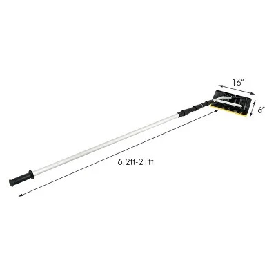 Costway 21FT Telescoping Snow Roof Rake Large Poly Blade Aluminum Tube Non-Slip Handle 8 Costway 21FT Telescoping Snow Roof Rake Large Poly Blade Aluminum Tube Non-Slip Handle - Image 8