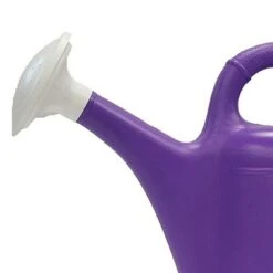 Union Products 63071 2 Gallon Plastic Indoor/Outdoor Watering Can w/ Tulip Design for Garden, Potted Plants, & Patio Pots, Purple