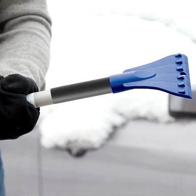 Snow Joe SJBLZD-JMB2-SJB 2-Pack Jumbo Telescoping Snow Broom + Ice Scraper, Blue/Blue 3 Snow Joe SJBLZD-JMB2-SJB 2-Pack Jumbo Telescoping Snow Broom + Ice Scraper, Blue/Blue - Image 3