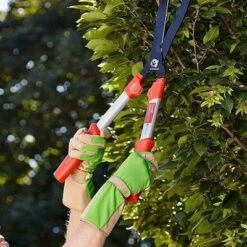 Dig It Handwear Green/Tan Women's Long Cuff Fingertip Protector Gardening and Utility Gloves - Large -Gardening Official Shop unnamed file 557