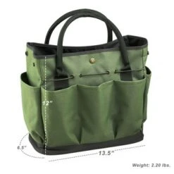 Picnic at Ascot Eco Gardening Tote with 3 Tools - Forest Green
