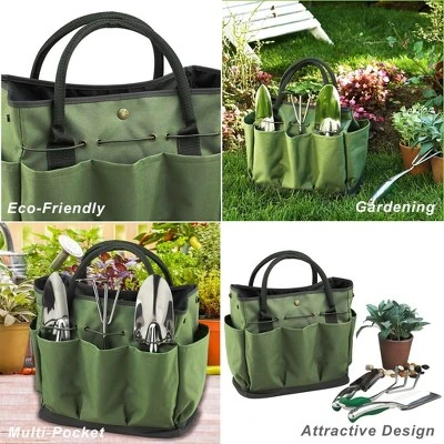 Picnic at Ascot Eco Gardening Tote with 3 Tools - Forest Green 3 Picnic at Ascot Eco Gardening Tote with 3 Tools - Forest Green - Image 3