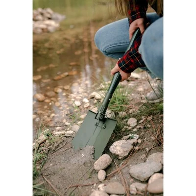 Stansport 25" GI Style Folding Shovel Olive Drab Green 7 Stansport 25" GI Style Folding Shovel Olive Drab Green - Image 7