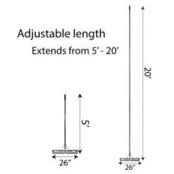 Gardenised Outdoor Extendable Aluminum Sturdy Lightweight Roof Snow Rake with Anti-Skid Handle -Gardening Official Shop unnamed file 726