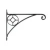 19" Steel Geometric Corona Bracket Black - ACHLA Designs -Gardening Official Shop unnamed file 734