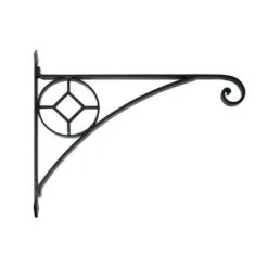 19" Steel Geometric Corona Bracket Black - ACHLA Designs