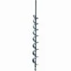 BFG Supply Co Jisco JISJL24 Steel 1.75 Inch x 24 Inch Long Garden/Lawn Landscaping Bulb Planting Earth Auger Power Drill Bit Attachment, Silver