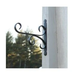 10" x 12" Steel All Purpose Traditional Style Bracket Black - ACHLA Designs
