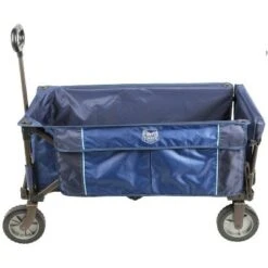 Westfield Outdoors, Inc. Timber Ridge 21727 Laburnum Foldable All Weather Steel 600D Polyester Rolling Utility Tailgate Wagon Cart with Extendable Handle, Blue -Gardening Official Shop unnamed file 75