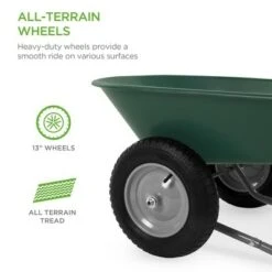Best Choice Products Dual-Wheel Home Wheelbarrow Yard Garden Cart for Lawn, Construction - Green 11 Best Choice Products Dual-Wheel Home Wheelbarrow Yard Garden Cart for Lawn, Construction - Green -Gardening Official Shop unnamed file 81