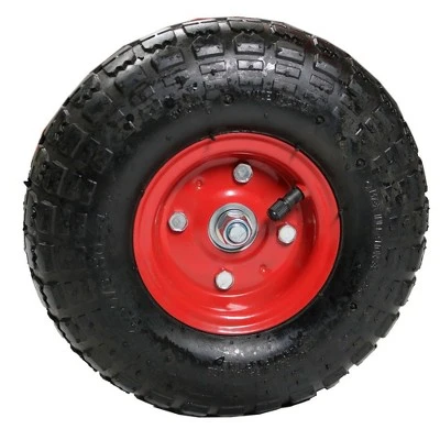 Sunnydaze Decor Sunnydaze Outdoor Lawn and Garden Heavy-Duty Steel Rolling Gardening Cart with Extendable Steer Handle, Swivel Chair, Tool Tray, and Basket - Red 5 Sunnydaze Decor Sunnydaze Outdoor Lawn and Garden Heavy-Duty Steel Rolling Gardening Cart with Extendable Steer Handle, Swivel Chair, Tool Tray, and Basket - Red - Image 5