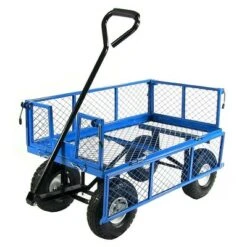 Sunnydaze Decor Sunnydaze Outdoor Lawn and Garden Heavy-Duty Durable Steel Mesh Utility Wagon Cart with Removable Sides - Blue 15 Sunnydaze Decor Sunnydaze Outdoor Lawn and Garden Heavy-Duty Durable Steel Mesh Utility Wagon Cart with Removable Sides - Blue -Gardening Official Shop unnamed file 905