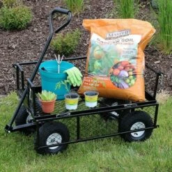 Sunnydaze Decor Sunnydaze Outdoor Lawn and Garden Heavy-Duty Durable Steel Mesh Utility Wagon Cart with Removable Sides - Black 12 Sunnydaze Decor Sunnydaze Outdoor Lawn and Garden Heavy-Duty Durable Steel Mesh Utility Wagon Cart with Removable Sides - Black -Gardening Official Shop unnamed file 960