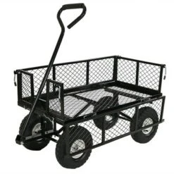 Sunnydaze Decor Sunnydaze Outdoor Lawn and Garden Heavy-Duty Durable Steel Mesh Utility Wagon Cart with Removable Sides - Black 13 Sunnydaze Decor Sunnydaze Outdoor Lawn and Garden Heavy-Duty Durable Steel Mesh Utility Wagon Cart with Removable Sides - Black -Gardening Official Shop unnamed file 961