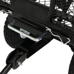 Sunnydaze Decor Sunnydaze Outdoor Lawn and Garden Heavy-Duty Steel Dump Cart with Removable Sides and Weather-Resistant Polyester Liner - Black -Gardening Official Shop unnamed file 968