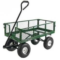 Sunnydaze Decor Sunnydaze Outdoor Lawn and Garden Heavy-Duty Steel Utility Cart with Removable Sides and Weather-Resistant Polyester Liner - Green 17 Sunnydaze Decor Sunnydaze Outdoor Lawn and Garden Heavy-Duty Steel Utility Cart with Removable Sides and Weather-Resistant Polyester Liner - Green -Gardening Official Shop unnamed file 990